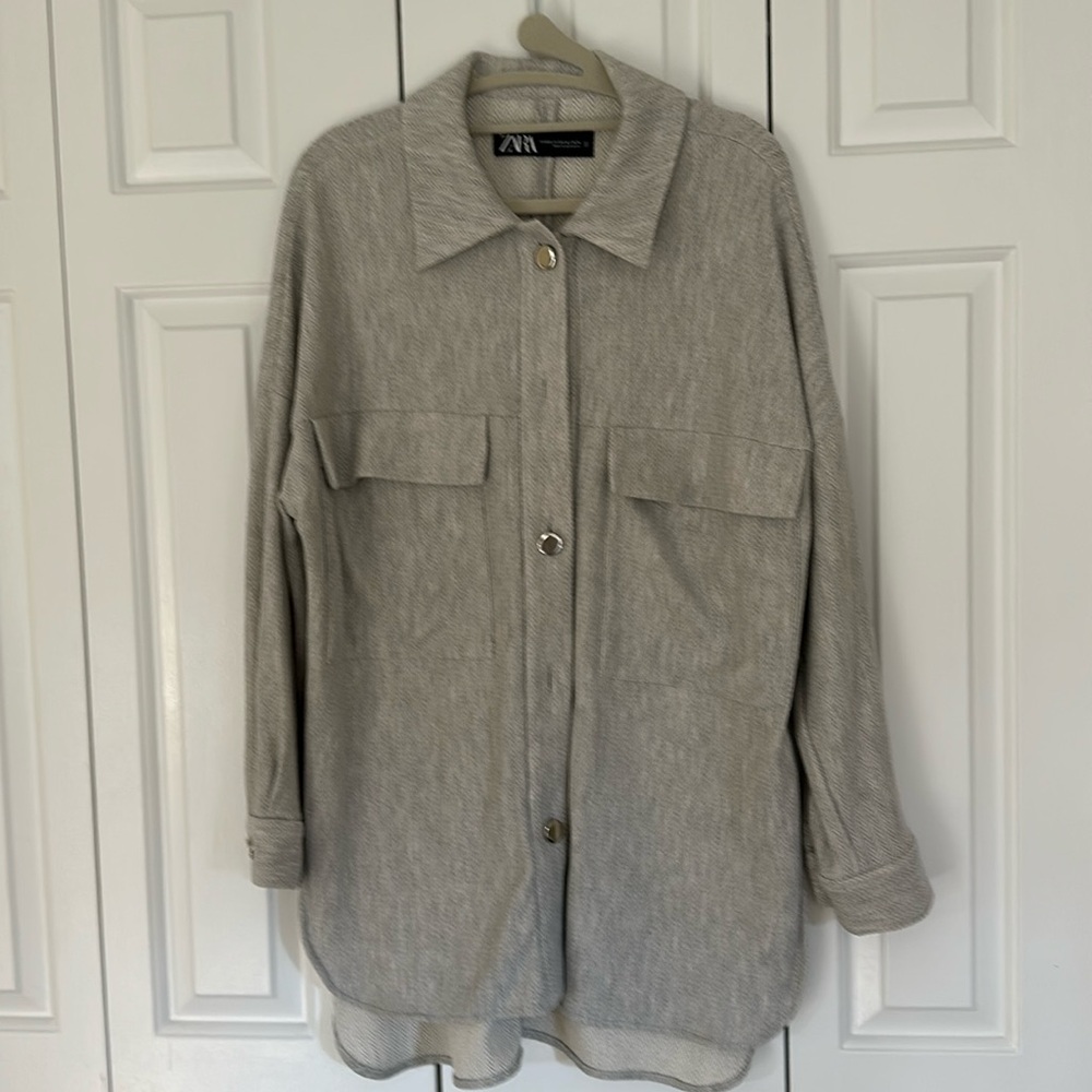 Zara shirt jacket